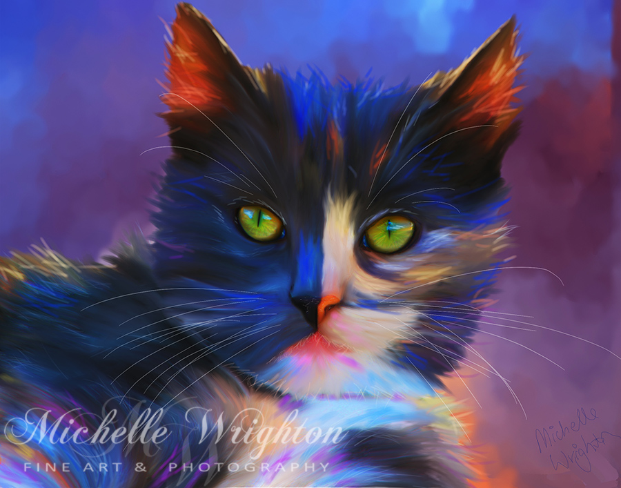 Meesha cat painting
